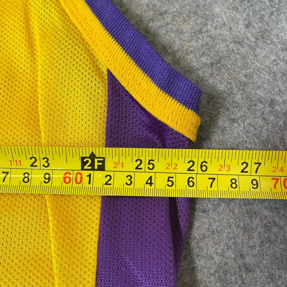 Champion LA Lakers Kobe Bryant #8 NBA Basketball Yellow/Purple Jersey Size 48/XL - Picture 12 of 12